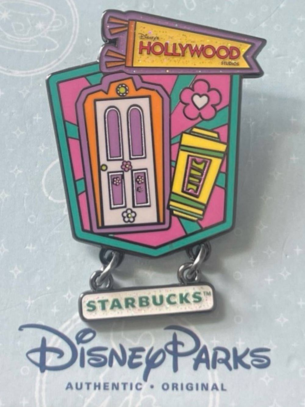 Disney Parks Hollywood Studios Monsters Inc. Door Scream Canister Dangle Pin